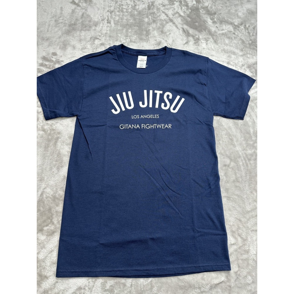 Jui Jitsu Gitana Fightwear T-Shirt Men's‎ Size Small Blue Los Angeles Brand New